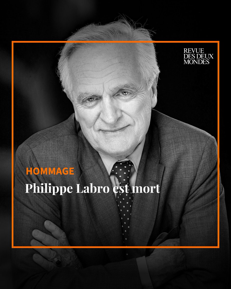 ⚫️ [ HOMMAGE ]

#PhilippeLabro est mort à 88 ans. Journaliste, écrivain, cinéaste, il fut l’un des meilleurs observateurs français de l’Amérique.

💻 L'article ici : bit.ly/43uVlNF