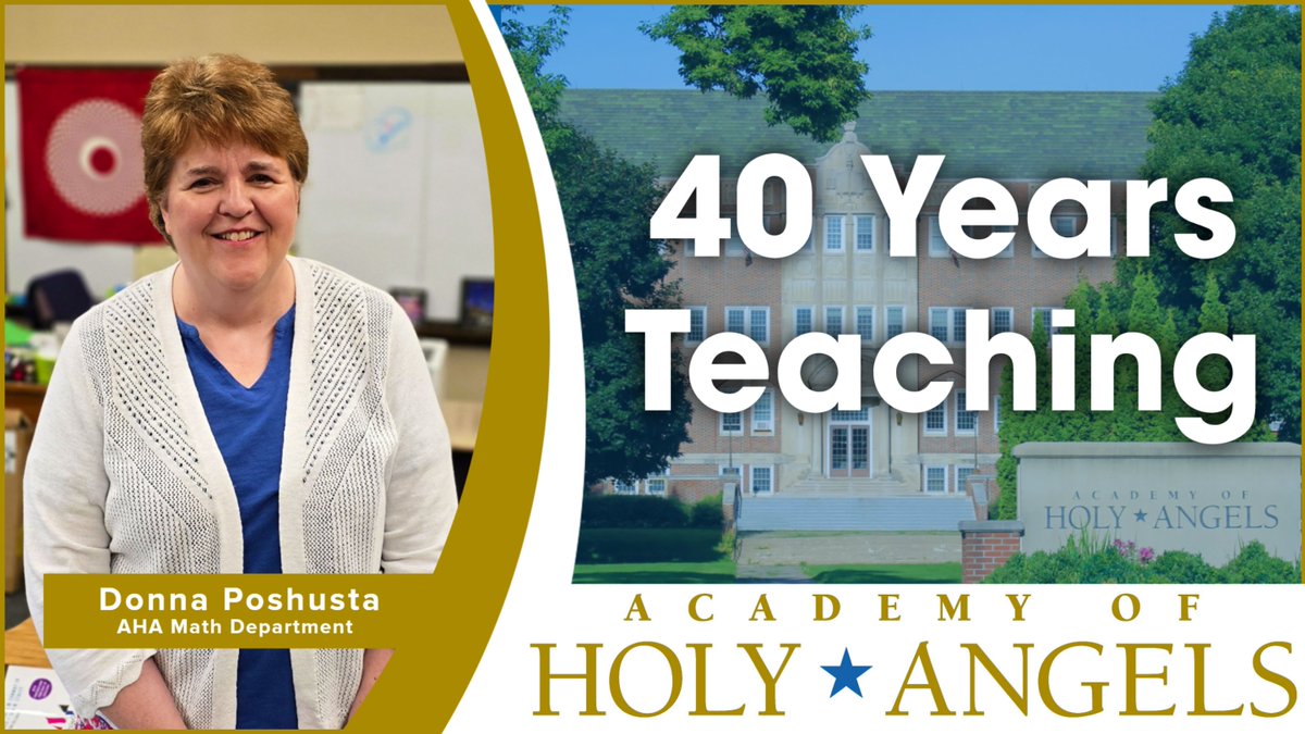 We celebrated our amazing AHA faculty and staff yesterday, honoring their milestone years of service. A special recognition went to Mrs. Donna Poshusta, who has dedicated 40 years to teaching math with passion, patience, and care. She is truly a gift to the AHA family!