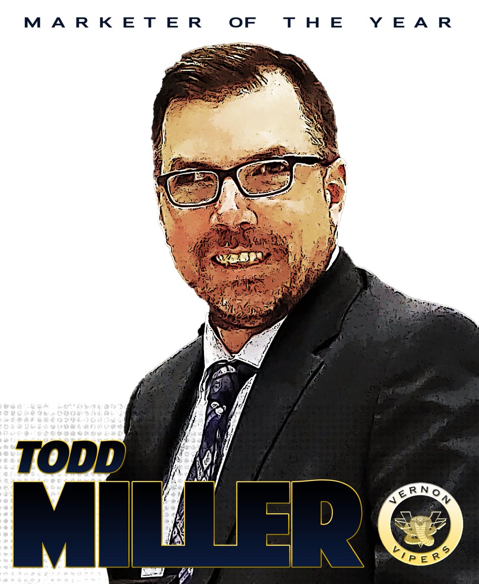 VernonVipers's tweet image. 🏆 Exciting news! Vipers Executive VP Todd Miller has been named BCHL Marketer of the Year for the second year in a row! 🏒👏
Congratulations, Todd, on this well-deserved recognition!
vernonvipers.com/vipers-todd-mi…