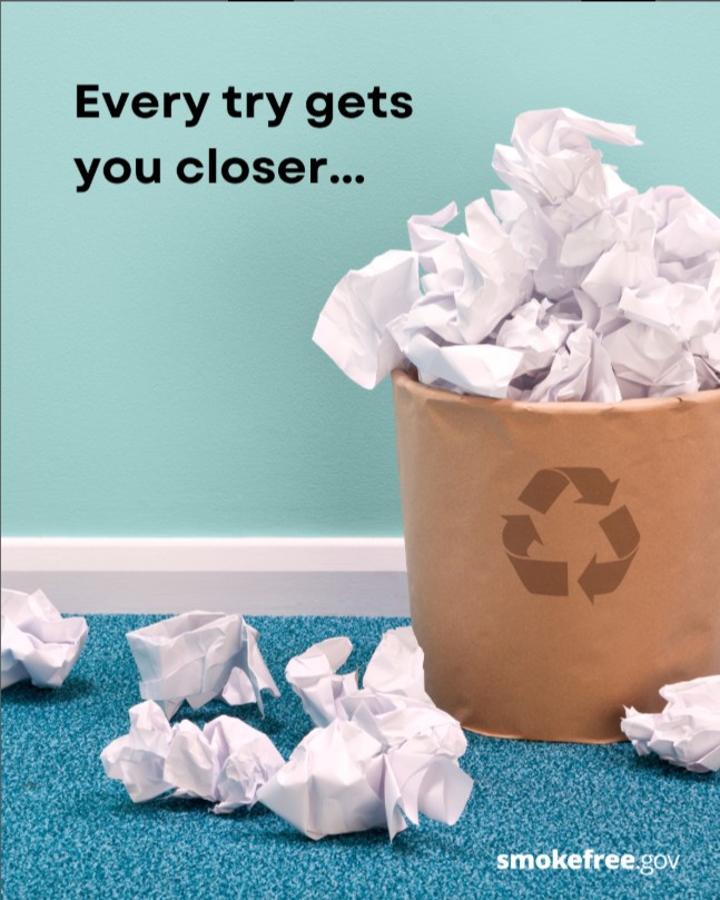 MontPrevention's tweet image. Quitting smoking takes time, and every attempt brings you closer to success. Each try teaches you more about what works for you. Keep going. bit.ly/3xXtx3W