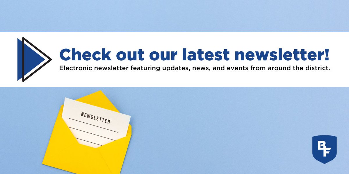 Our June newsletter is live! Updates include:

Summer Hours 📅
Job Fair 🚌
2025-26 Registration 📝
Meal Assistance 🥪
Facility Videos 🏗️
Safety Trainings 🚨

Check it out: bit.ly/3T7xw8p 🔗

#WeAreBondurantFarrar 💙