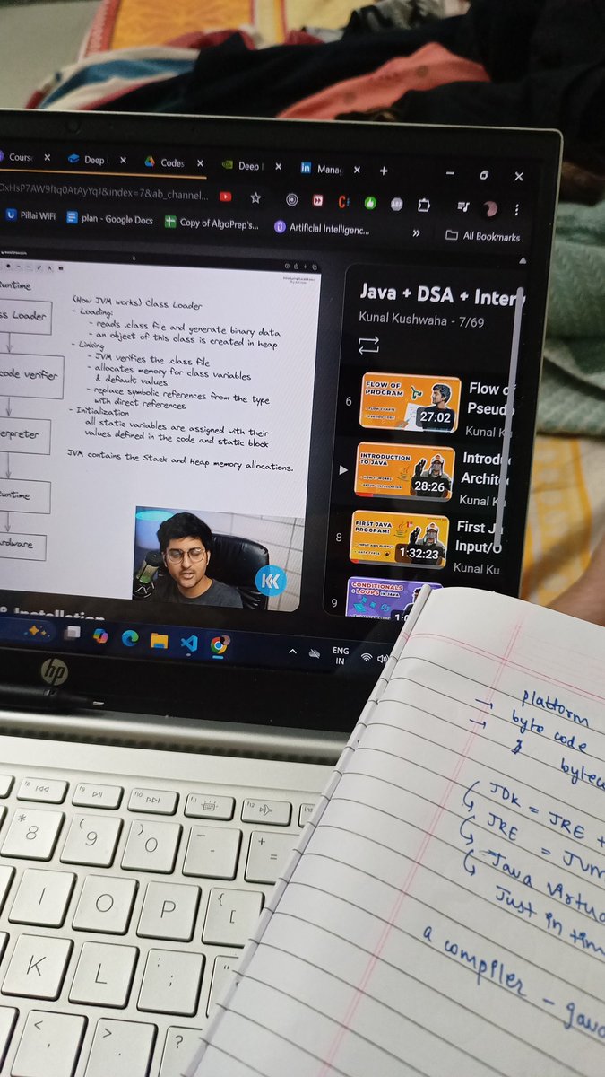 Kritriestocode's tweet image. Binged watched for some revision of basics lets deep dive tomorrow
#kunalkushwaha #Java #basics