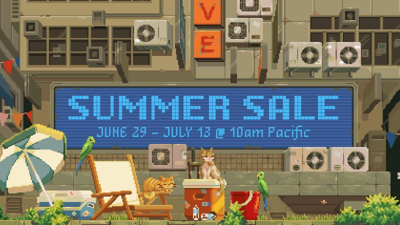 Kool2Play_IR's tweet photo. W czerwcu kolejny boost promocyjno-sprzedażowy w K2P ☀️🔥 Steam Summer Sale! Czas na solidne zniżki na nasze gry! 🎮💸
🧪 Alchemist Shop Simulator -25%
🤖 Uragun -75%
🕒 Clock Simulator, Estiman, iHUGu -80%
#Kool2Play #GPW #Newconnect #promocje #indiegames #gamedev #SteamSummerSale