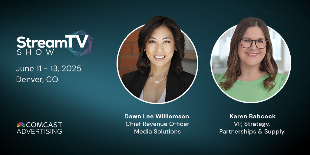 ComcastAd's tweet image. Leaders from Comcast Advertising are heading to #StreamTVShow to talk trends, tech, and transformation! Don’t miss their perspectives on where the TV industry is headed. Check out the agenda here: streamtvshow.com/streamtvshowco…
