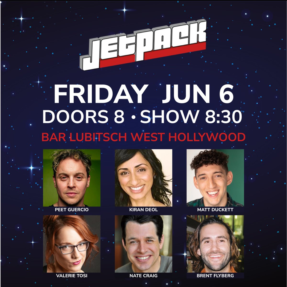 Jetpack Comedy (@jetpackcomedy) on Twitter photo Standup for the people at the Anti-Club Comedy Club. See you Friday!
@PeetGuercio <a href="/mduckettcomedy/">Matt Duckett</a> @DeolKiran <a href="/valerie_tosi/">Valerie Tosi</a> @Hypeman <a href="/BarLubitsch/">Bar Lubitsch</a> <a href="/thecomedybureau/">Comedy Bureau</a>
Get tickets: jetbook.co/e/jetpack-come⦠Standup for the people at the Anti-Club Comedy Club. See you Friday!
@PeetGuercio <a href="/mduckettcomedy/">Matt Duckett</a> @DeolKiran <a href="/valerie_tosi/">Valerie Tosi</a> @Hypeman <a href="/BarLubitsch/">Bar Lubitsch</a> <a href="/thecomedybureau/">Comedy Bureau</a>
Get tickets: jetbook.co/e/jetpack-comeā¦