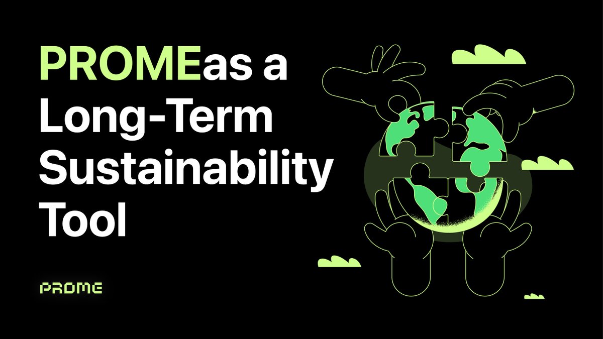 PROME_En's tweet photo. Although we also mention sustainability as a goal frequently, there is a subtle misconception: sustainability isn't a fixed target, it's a commitment to make the right choice every time.
Reduce carbon emission to a set amount? Why not build infrastructure to encourage greenvestment instead? Promising to phase out petrol cars in the next decade? How about building smart charging stations and dApps with less charging fees?
PROME can help with doing all that - cause comes before effect, and we will help putting the right cause into motion.
#PROME #sustainability #blockchain