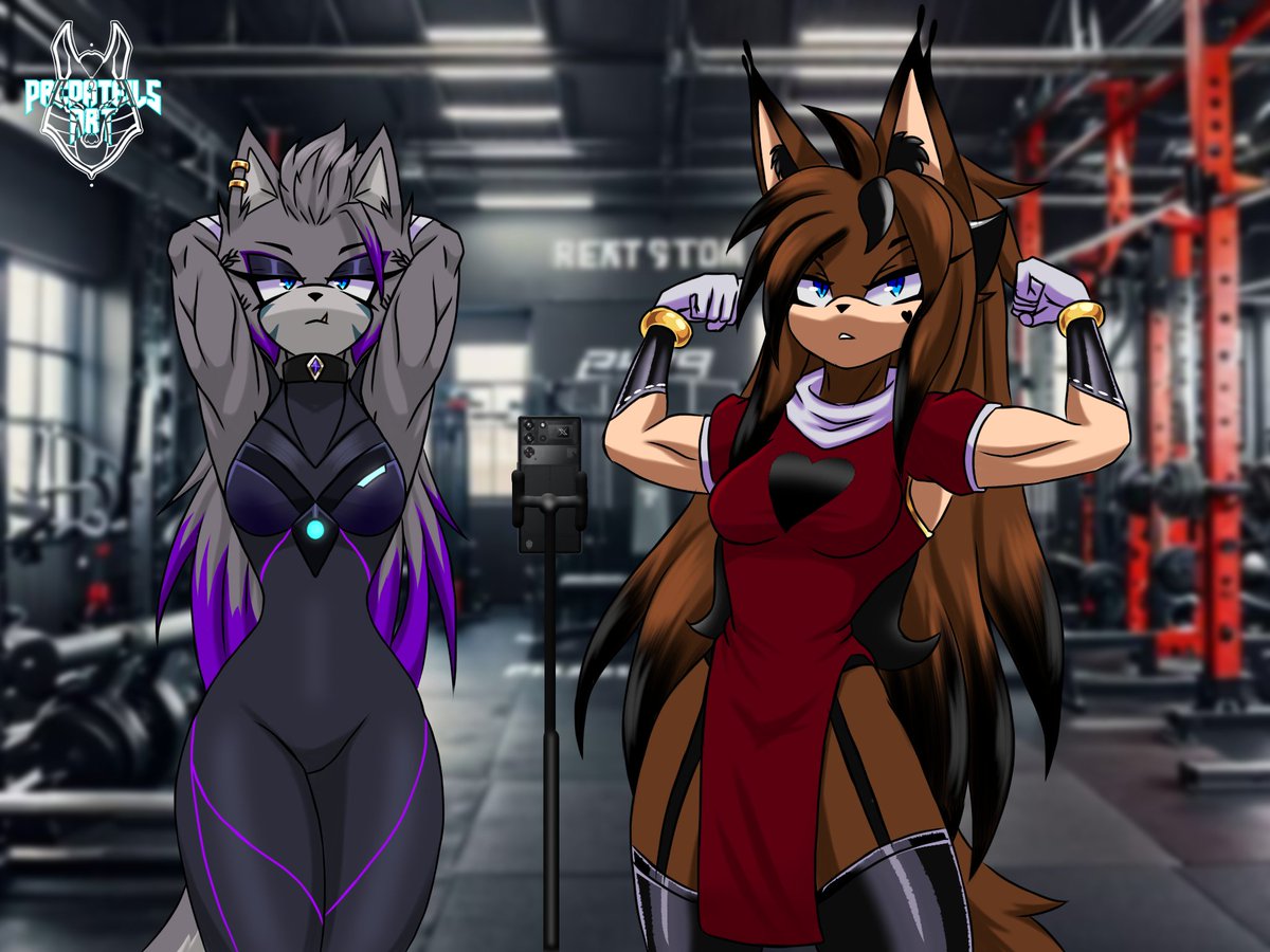 New Drawing 

Las patronas del gym 🫦 

Skarly 💜🩶 y Michelle 🖤 🤎 

Espero que les guste 

Michelle propiedad de 
<a href="/MichyNephary/">_M0ch1z</a>