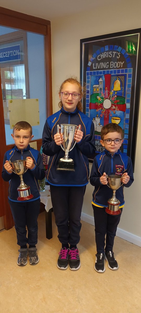 Congratulations to our May Kindness Cup Winners. 👏 Three very helpful and considerate pupils. Very deserving winners. 🏆😀