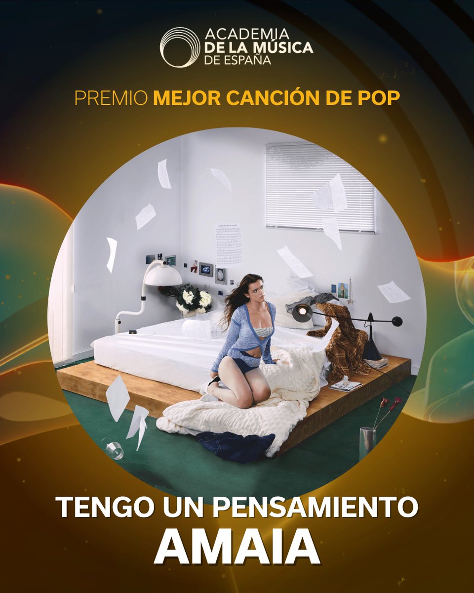 🏆El Premio 2025 a Mejor Canción de Pop es para <a href="/amaiaromero/">amaia</a> 

¡Enhorabuena!

#premiosacamus