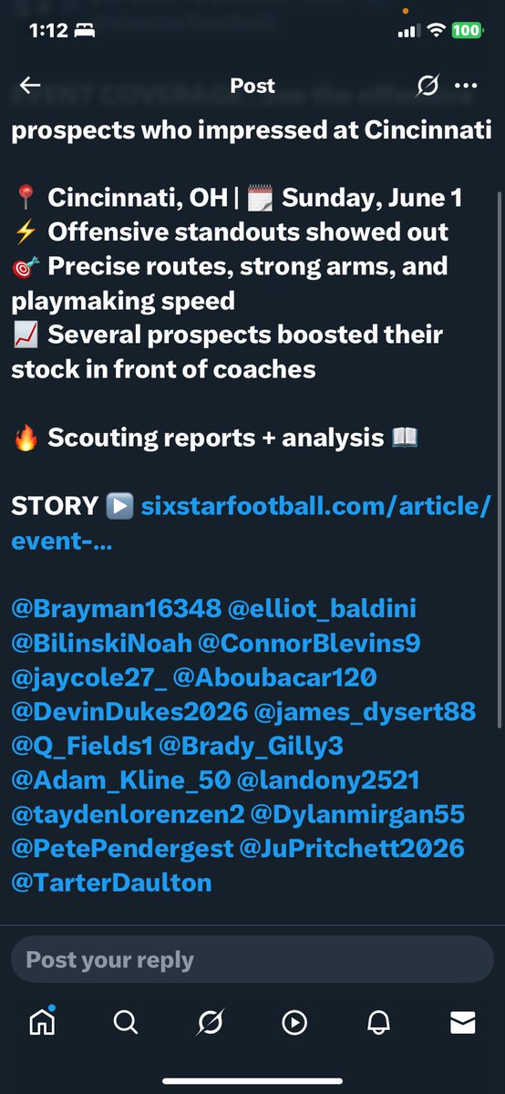 Aboubacar Diagouraga (Aba-Car) (@aboubacar120) on Twitter photo I am blessed to be a nominated prospect at the University of Cincinnati Camp Very blessed <a href="/CoachStingley/">Vijay Stingley</a> <a href="/CoachWillD1/">Coach Will D</a> <a href="/eerric09/">Coach Eric Price</a> I am blessed to be a nominated prospect at the University of Cincinnati Camp Very blessed <a href="/CoachStingley/">Vijay Stingley</a> <a href="/CoachWillD1/">Coach Will D</a> <a href="/eerric09/">Coach Eric Price</a>
