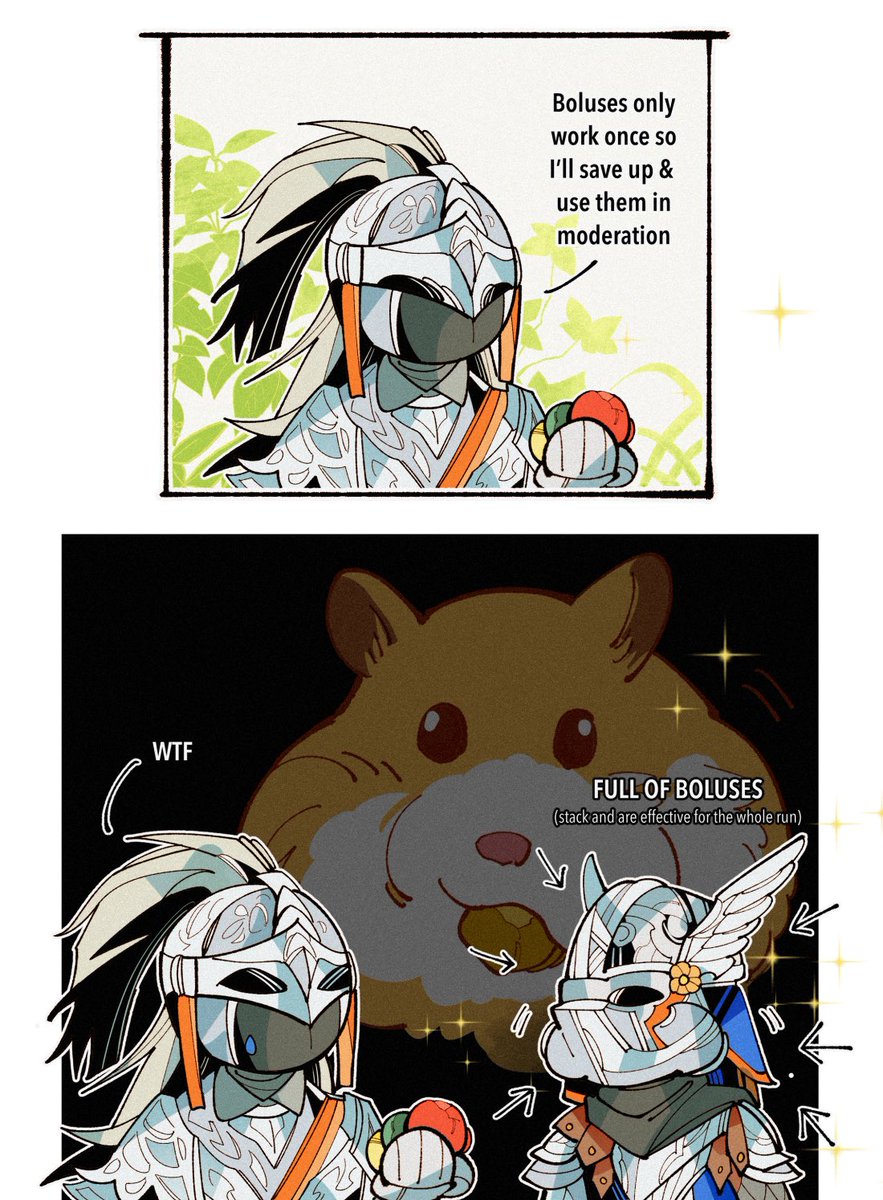 reminder to eat your boluses, Nightfarers