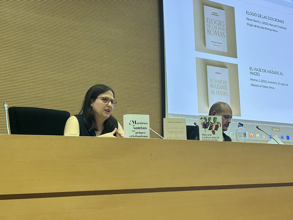 @bizantinistica@🐘.🌍 (@bizantinistica) on Twitter photo Arantxa Illgen Izquierdo, traductora de “La Novela de Hismine e Hisminias” de Eustacio Macrembolita para las #XXJornadasBizantinas <a href="/Ed_Rhemata/">Editorial Rhemata</a> Arantxa Illgen Izquierdo, traductora de “La Novela de Hismine e Hisminias” de Eustacio Macrembolita para las #XXJornadasBizantinas <a href="/Ed_Rhemata/">Editorial Rhemata</a>