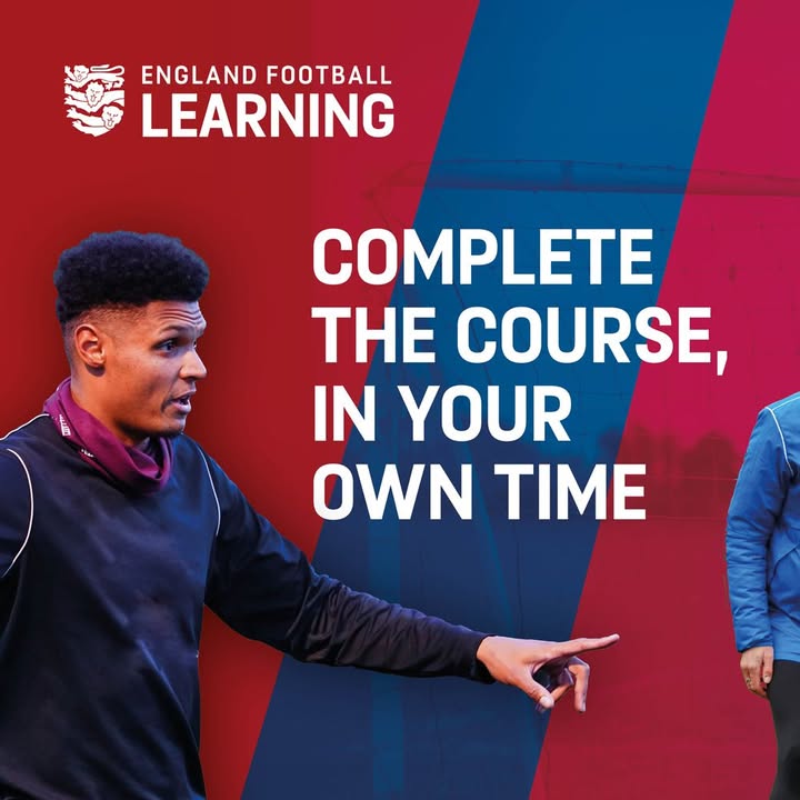 You don’t need to be a football expert to make a difference in grassroots football ⭐

Introduction to Coaching Football will help you learn the basics of creating a fun, safe space for players to enjoy themselves ⚽

Find out more 👇
learn.englandfootball.com/courses/footba…