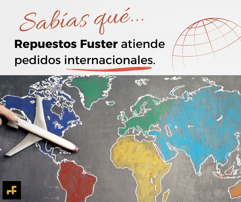 ¿Sabías que en Repuestos Fuster atendemos pedidos de otros países? 🌍 Simplemente, escribe a fuster@repuestosfuster.com y nuestro equipo de ventas se pondrá en contacto contigo por el medio que elijas ✈️🚢🚀.

Puedes ver todos nuestros productos en ⬇️⬇️
repuestosfuster.com/es/