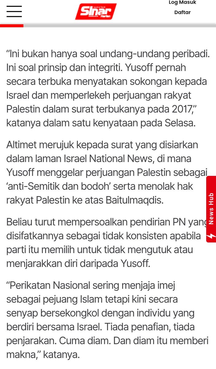 Nak tanya satu benda aje kat Altimet...kalau dah tahu 2017 kononnya dia menyokong Zionist....

Mengapa Anwar ambik dia kerja jugak? Mengapa PKR layan dia jugak?

Sepatutnya ketika itu lagi dah tendang dia keluar atau jangan ambik keje....kan?
