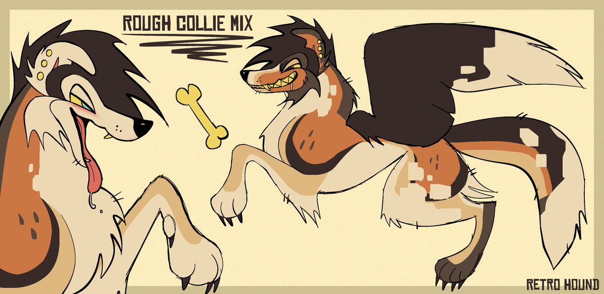 RetroHoundArt's tweet image. Recent adopt, still up for offers! 90 is AB
