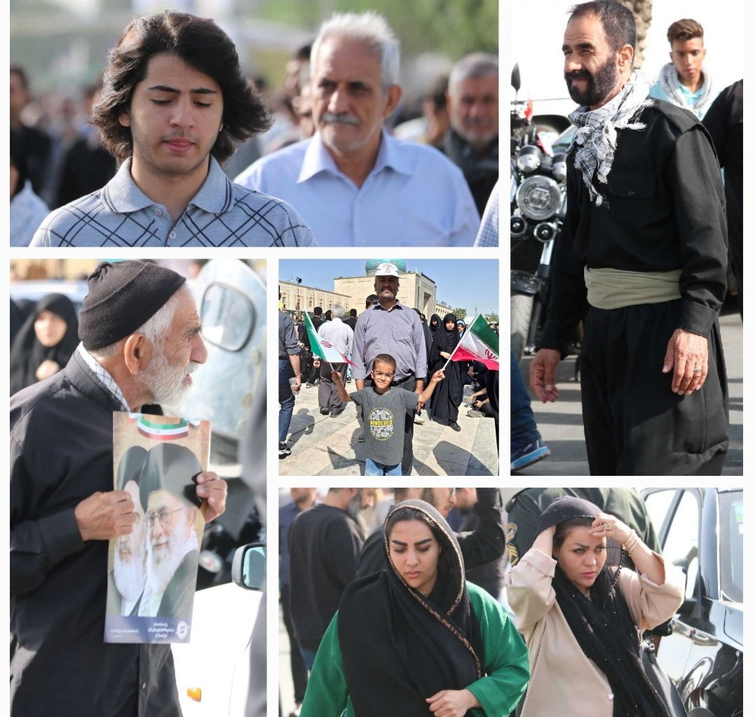 با هر سن و سال و هر قومیت و هر تیپی ، اومده بودن تا بگن پیرو خط امام خمینی(ره) و تابع فرمایشات مقام معظم رهبری(حفظه‌الله) هستند.
#لبیک_یا_خامنه_ای