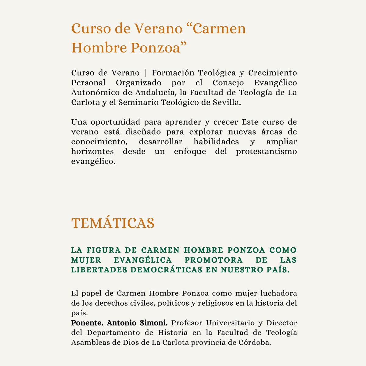 Consejo Evangélico Autonómico de Andalucía tweet media