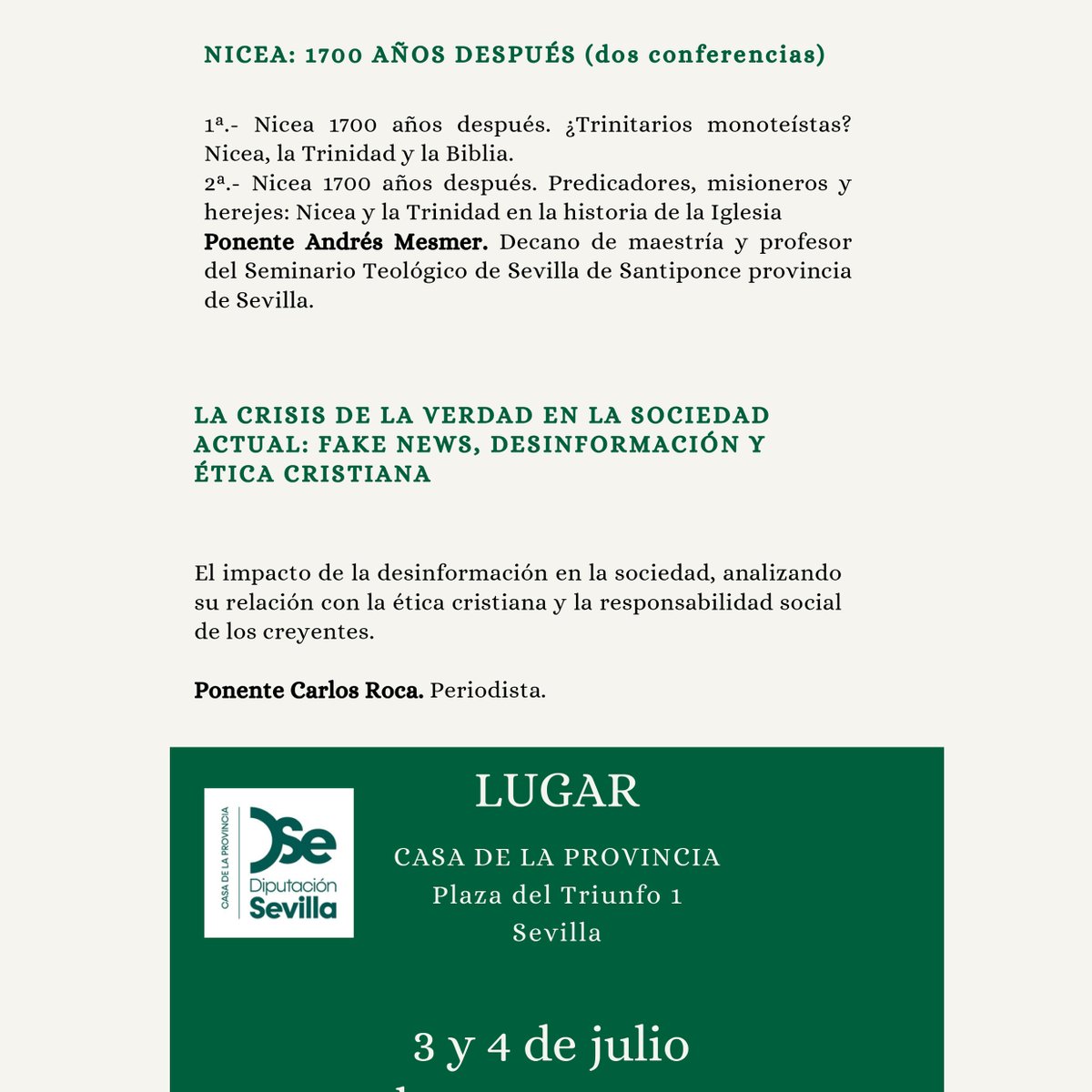 Consejo Evangélico Autonómico de Andalucía tweet media