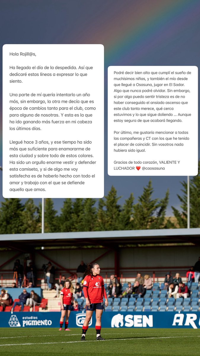 carmensobron's tweet photo. Para siempre una rojilla más ❤️, gracias de todo corazón 🫂🏡💗🫶🏼 

@Osasuna https://t.co/ow7TDHMhfs