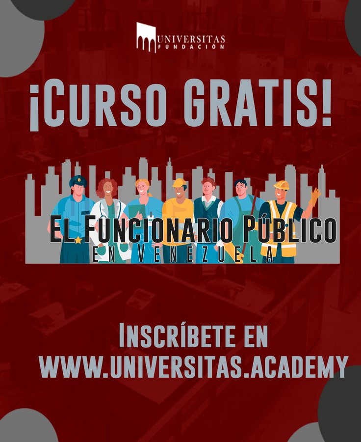 congresolaboral's tweet photo. 🚨 Conoce nuestro nuevo curso virtual GRATUITO

El #FuncionarioPúblico
En este curso podrás disfrutar de:
✅ 4 Lecciones
✅ 24 Temas

Ingresa en https://t.co/w4XuSeLPSH

#DerechoPúblico #DerechoAdministrativo #DerechoPúblico #UniversitasAcademy #UniversitasEstáContigo https://t.co/uIFqrhDCHZ