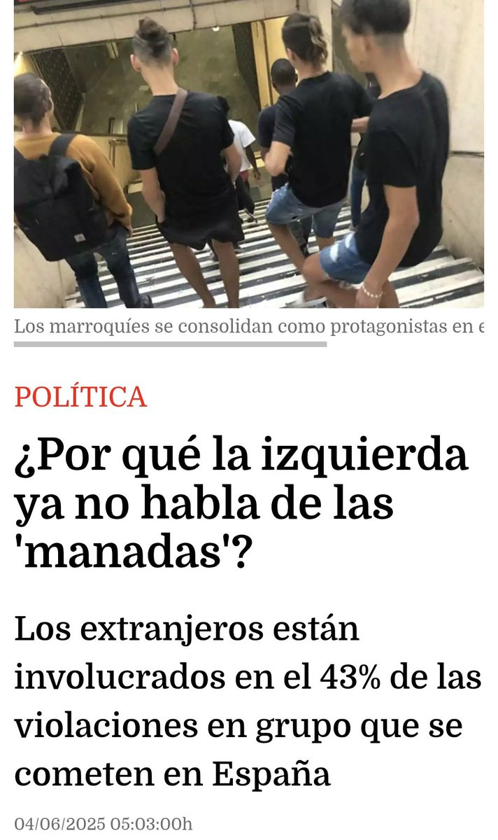 Cuando las violaciones las cometen los moros, el SILENCIO de los progres sepulcral.

(Nunca reconocerán el gravísimo error de permitir la llegada masiva se inmigrantes)