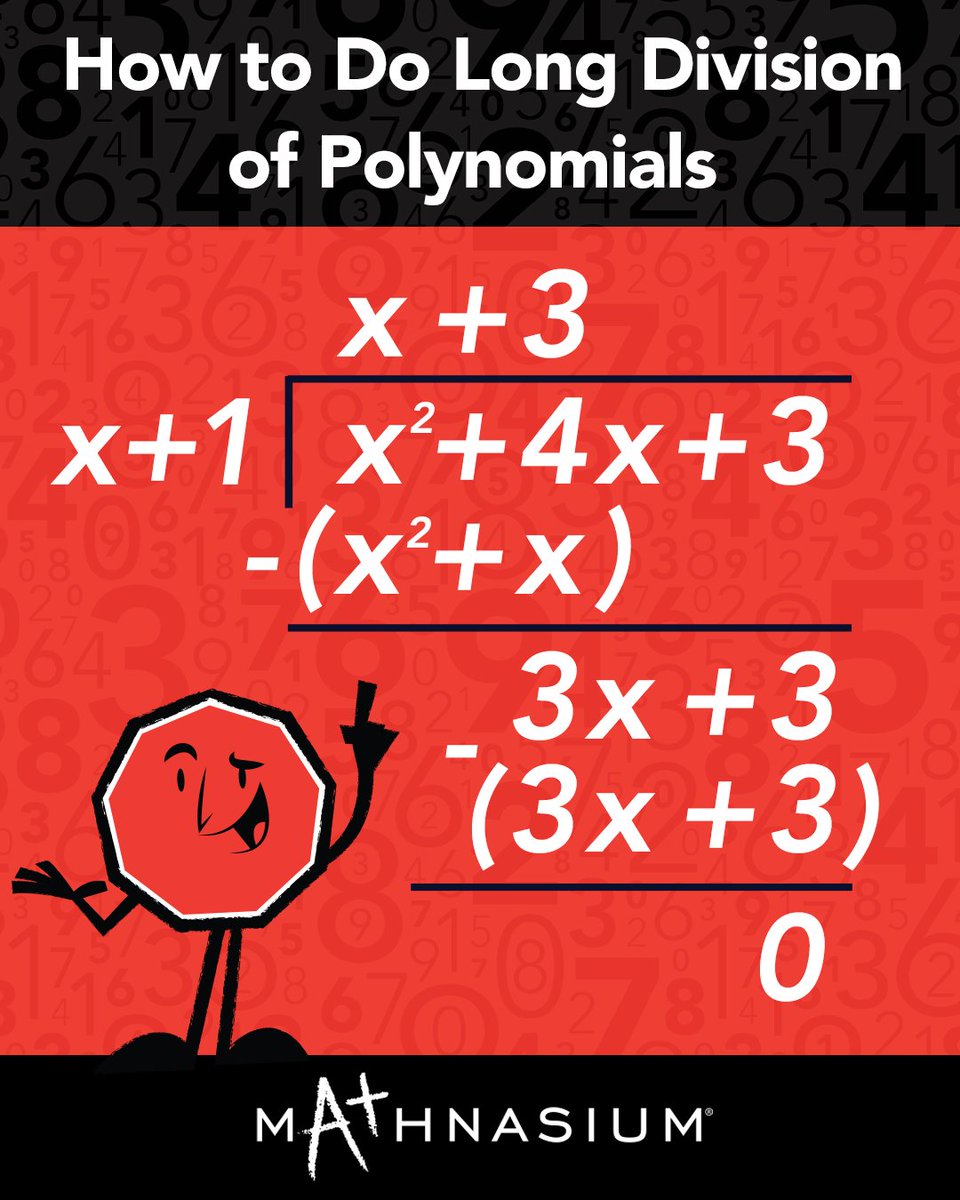 mathnasiumROA's tweet image. Polynomial division doesn’t have to be a struggle! 🙌
We’ve got a clear, simple guide to help your child understand and succeed — and make homework time a lot less stressful. Take a look 👇
bit.ly/3Haqn4C
#MathnasiumofRoanoke #MathConcepts #MathHelp