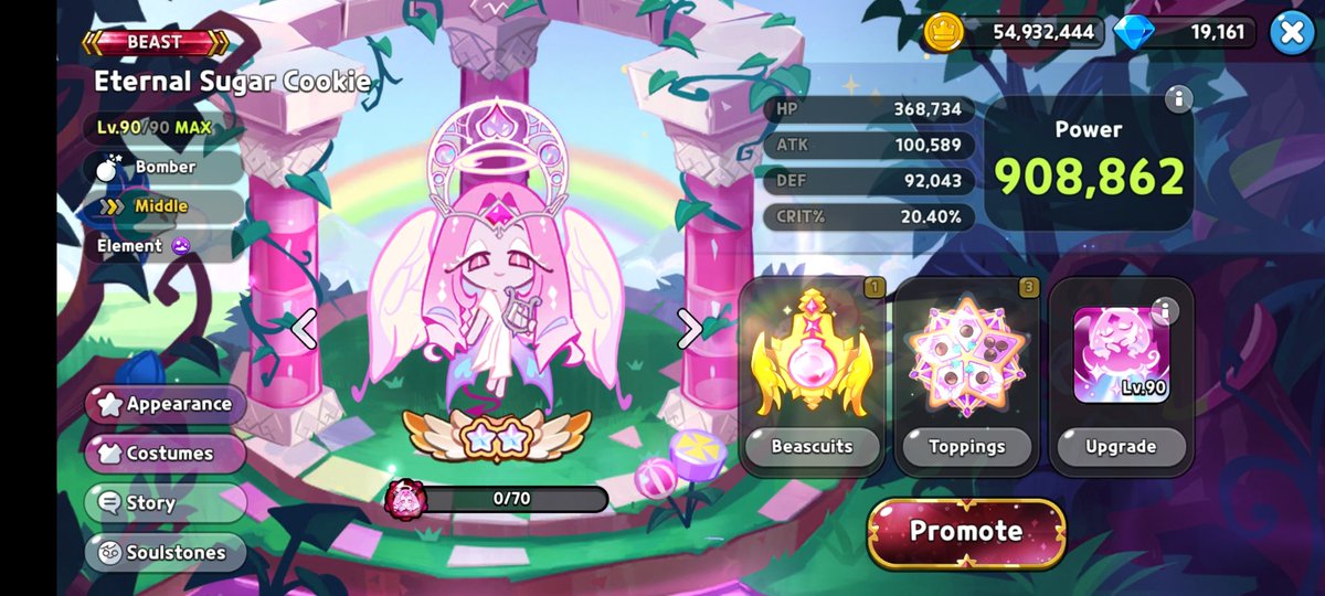 If anyone cares, I got into cookie run kingdom a month ago.

Rate my eternal sugar