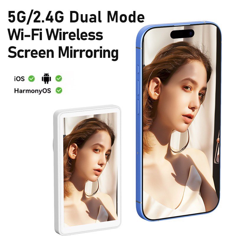 sedic_wong's tweet image. Level up content creation! Mirror phone’s rear camera on 4.02&quot; HD display via USB-C/Wi-Fi (0.1s latency). Magnetic mount, 1/4&quot; screw holes for accessories. Bluetooth remote (15m range), 1000mAh battery, charges devices. Lightweight, portable. #TechMustHave #VloggingGear