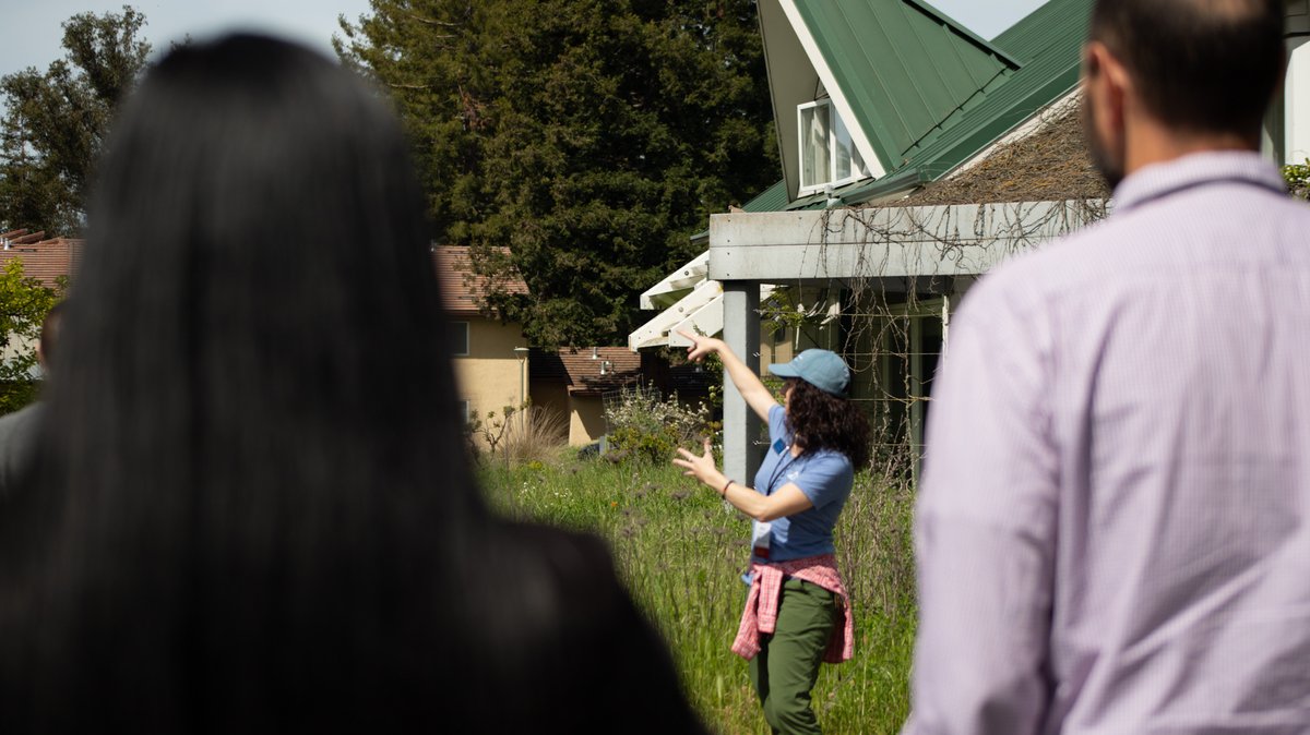 CSU_WATER's tweet image. One highlight from the CSU-WATER Conference: Touring the beautiful CSU Sonoma campus and nearby Copeland Creek. Thank you @SSU_1961 for hosting and showing how water stewardship is woven into the land at your campus.
