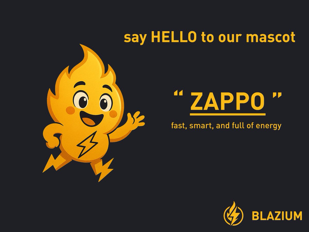 BlaziumCoin's tweet photo. ⚡🔥 Meet Zappo – the blazing face of Blazium!
Fast, smart, and full of energy, Zappo sparks excitement wherever he goes.
Whether you’re trading, saving, or gaming with crypto – Zappo powers your journey.
Blazium. Power your future. ⚡
#BLAZIUM #SOL #crypto #altcoin #ZAPPO https://t.co/8B598vgsgH