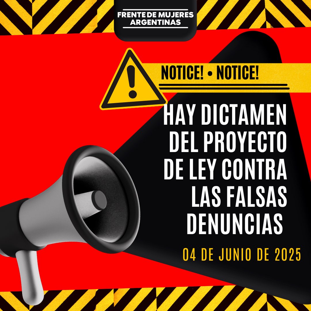 📢 Hoy se dictaminó en la Comisión de Justicia y Asuntos Penales del Senado el proyecto que busca sancionar las falsas denuncias en casos de violencia de género 

✅ ¡Dimos un paso importante! 

Por TODO y por TODOS 
#bastadefalsasdenuncias #tipificaciondeldelito 

Gracias
