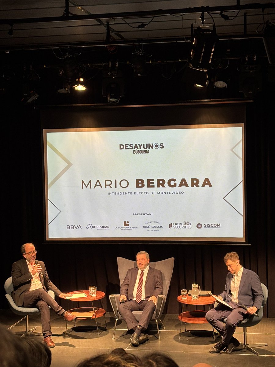 Desayunos <a href="/BUSQUEDAonline/">BÚSQUEDA</a> con el intendente electo <a href="/Mario_Bergara/">Mario Bergara</a> 🙌🏼