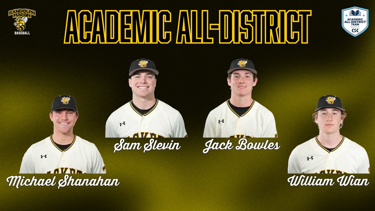 Randolph-Macon College Athletics (@rmcathletics) on Twitter photo Four members of <a href="/RMCJackets/">R-MC Baseball</a> named to CSC Academic All-District team. #d3baseball @SWARMSZN rmcathletics.com/news/2025/6/4/… Four members of <a href="/RMCJackets/">R-MC Baseball</a> named to CSC Academic All-District team. #d3baseball @SWARMSZN rmcathletics.com/news/2025/6/4/…
