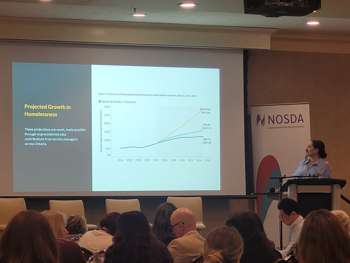 NOSDA2's tweet image. 📢 This morning at #NOSDA2025, Jesse Donaldson of Help Seeker delivered a powerful presentation on the human &amp;amp; financial cost of Ontario’s homelessness crisis.  The AMO-NOSDA-OMSSA report highlights urgent housing needs &amp;amp; the cost of inaction.  

NOSDA - Press Releases