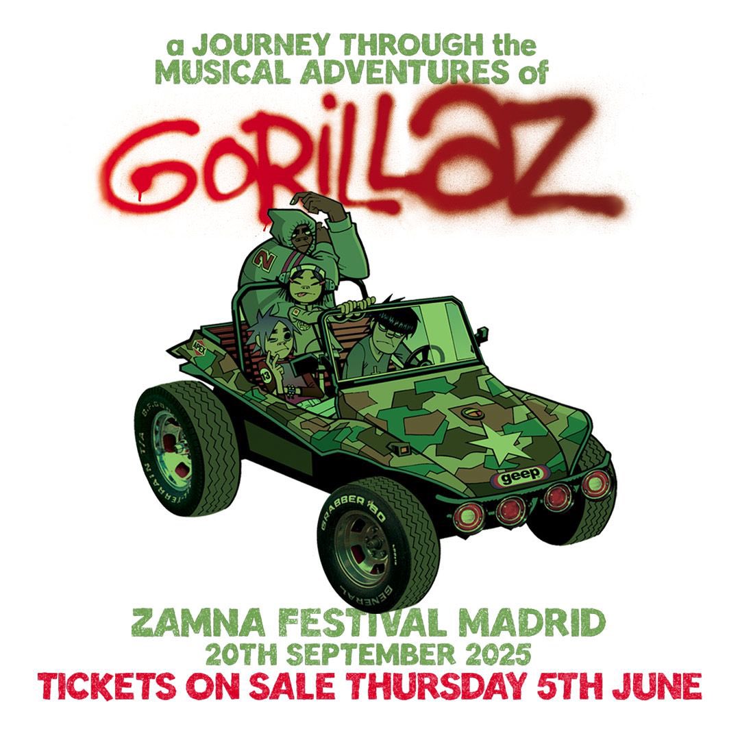 "<a href="/gorillaz/">gorillaz</a> only appearance outside the UK this year" 🇪🇸
Tickets on sale tomorrow!
pulseofgaiafestival.com