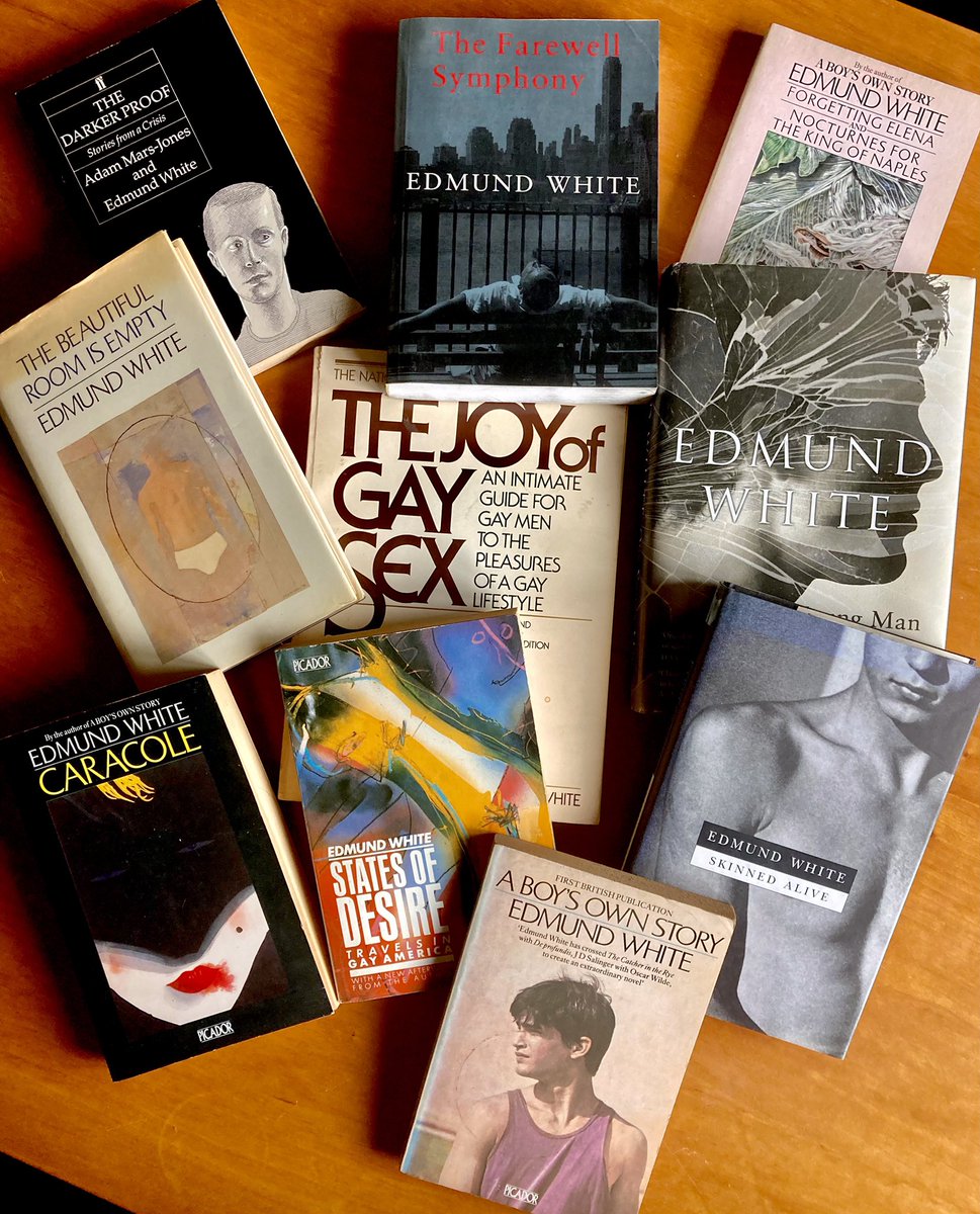 Edmund White voiced a generation of gay men and his taboo-busting writing about and celebration of sex was profoundly and vitally political. He was also the most beguiling man I ever met: utterly charming, deliciously wicked and always excited by the intelligence of others 1/2