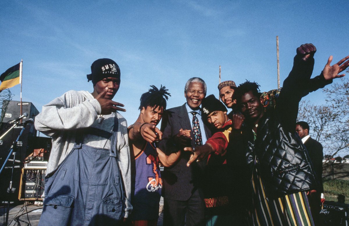 F1: Chris Hani during an ANC-SACP campaign in Cape Town; F2: MaNgutyana leading a march in Cape Town; F3: The Cradock Four funeral; F4: Madiba with the Prophets of Da City.

Rest in peace, Rashid Lombard