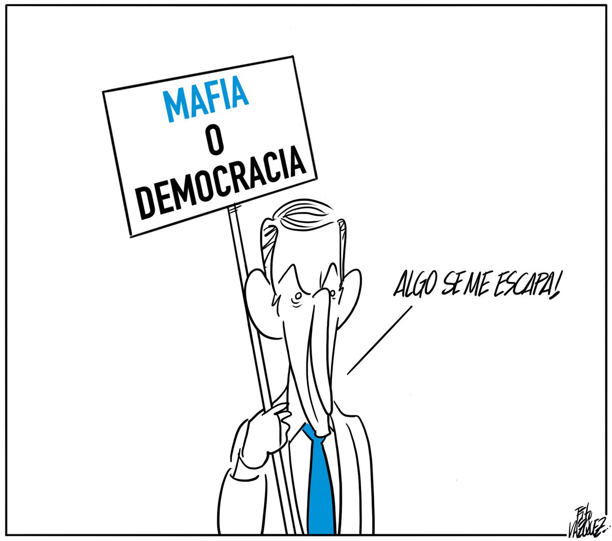 'MAFIA O DEMOCRACIA' fitovazquez.es/2025/06/mafia-… <a href="/caval100/">Víctor Arrogante ✊🌹🔻</a> <a href="/Montagut5/">Eduardo Montagut</a> <a href="/PazosSergio/">sergio pazos</a> <a href="/ctxt_es/">CTXT.es</a> <a href="/pancartera/">Lapancartera 🙆🏽‍♀️🎭⚧️🍉</a> <a href="/FrenteVinetista/">Asociación Frente Viñetista</a> <a href="/eljueves/">El Jueves</a> <a href="/palzaga/">Pedro de Alzaga</a> <a href="/letras15M/">letras15M</a>  <a href="/EpiMartin/">Epi Martín</a> <a href="/politicahoyayer/">LA-POLITICA.COM</a> <a href="/publico_es/">Público</a> <a href="/El_Plural/">El Plural</a> <a href="/ElHuffPost/">El HuffPost</a> <a href="/_infoLibre/">infoLibre</a> <a href="/eldiarioes/">elDiario.es</a> <a href="/20m/">20minutos.es</a> <a href="/MontDeMont/">Montserrat Dominguez</a> <a href="/Conquinceletras/">Conquinceletras</a> <a href="/Juanferpt/">Juanfer Puebla</a>
