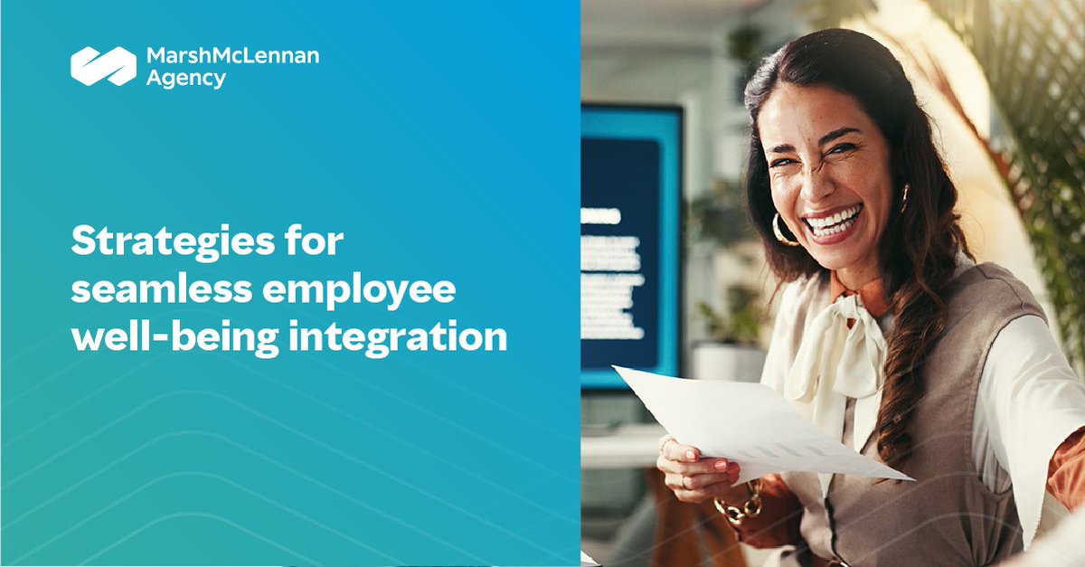 Marsh_MMA's tweet photo. Organizations that invest in holistic well-being programs see results—from stronger retention to a more energized workforce. Our new report outlines how to get there, and what it takes to do it well. https://t.co/HgLZqdCelH #WellBeingThatWorks #HR #Leadership https://t.co/4Jk46WqwBM