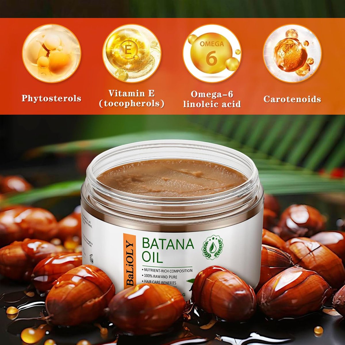 Batana Oil for Hair Growth Dr Sebi Organic Raw 100 Percent Pure Unrefined Hair Mask from Honduras

🌿 Boost your hair health naturally with an amazing 45% discount today

• Retail Price : $26.99  
• Discounted Price : $14.84  
• Save an Extra: 40% Available on the item page