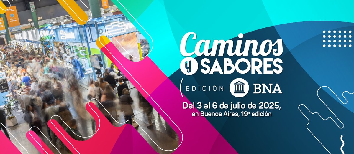 ¡Llega <a href="/caminosysabores/">Caminos y Sabores</a> 25! 

Si sos productor de alimentos o bebidas podés formar parte del gran mercado argentino 🍷🥖 

Sumate a esta gran feria y conectá con consumidores y emprendedores de todo el país🌎💼

📅3 al 6 de julio en Bs As
🔗Nota completa: lnkd.in/dNgw_zCS