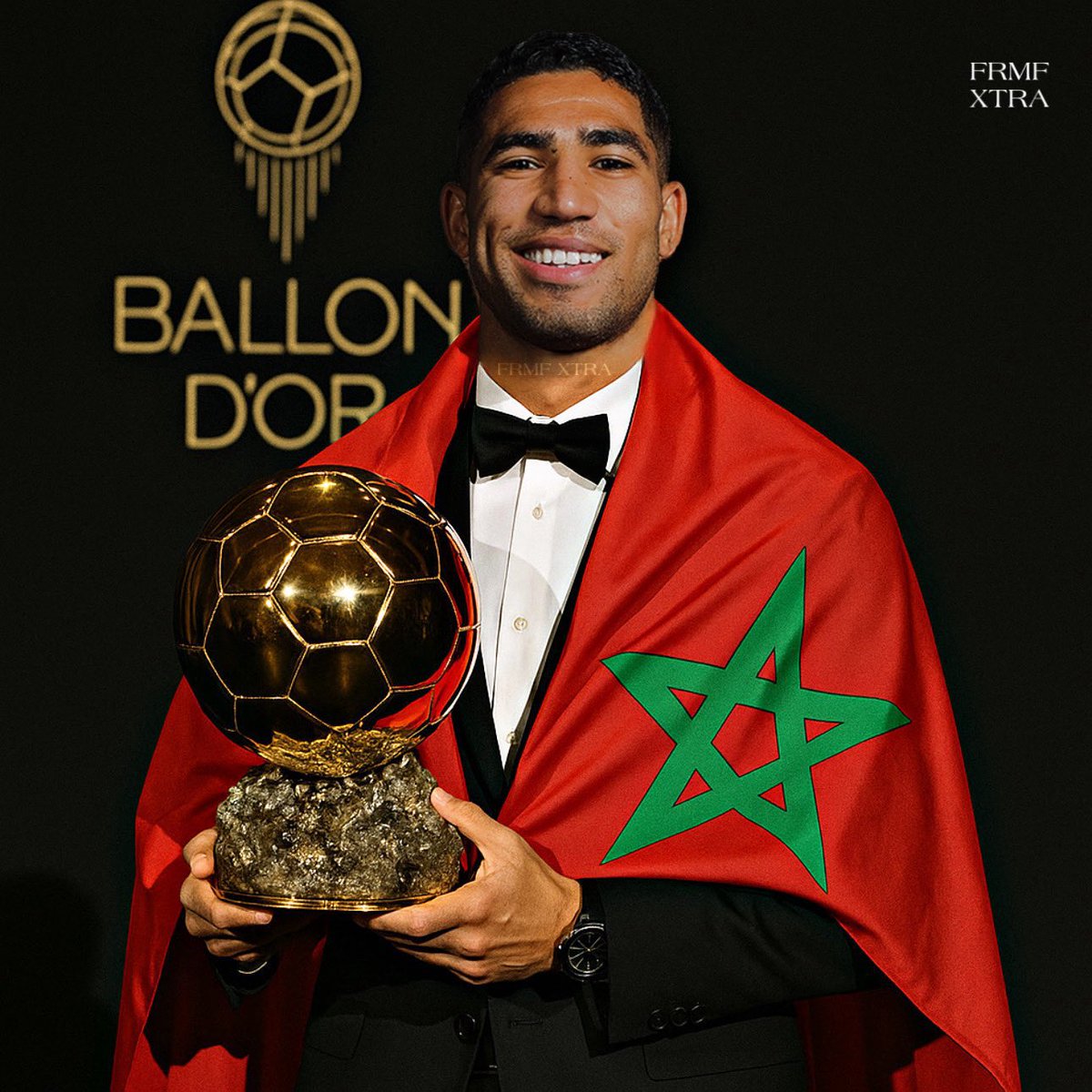 rachidowsky13's tweet photo. Je rejoins la propagande #HakimiBallondOr. Meilleur joueur de l'équipe qui a remporté la plus prestigieuse des compétitions, en étant buteur en quarts, en demi et en finale. Immense saison. https://t.co/kbxKZaRwhF