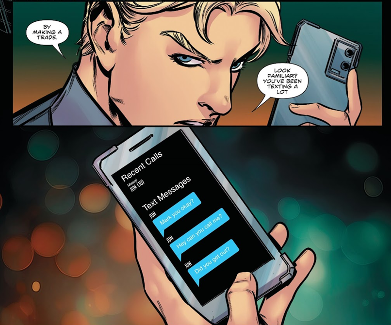 MaleLoveBR's tweet photo. Power Rangers Prime #7 (SPOILER)

I think #JunMark is happening!!! 😭😭😭😭😭😭
First clear mention that Jun might have a crush on Mark!!! ❤️‍🔥❤️‍🔥❤️‍🔥❤️‍🔥❤️‍🔥

#PowerRangers #PowerRangersPrime https://t.co/NxHbXl12aV