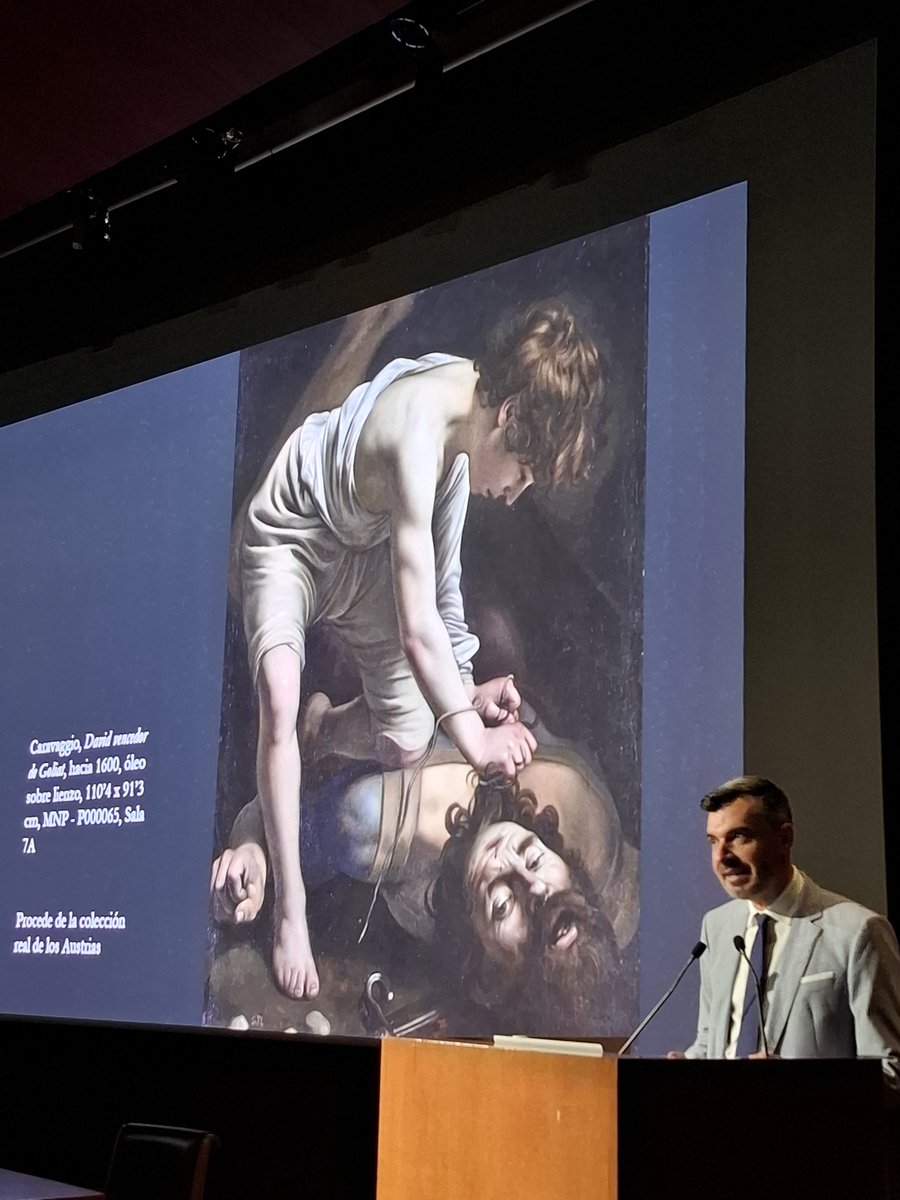 Excelente conferencia de David García Cueto que cierra el ciclo dedicado a Caravaggio y el naturalismo en la que se ha dado a conocer la presencia del David y Goliat de Caravaggio del <a href="/museodelprado/">Museo del Prado</a> en las colecciones reales probablemente desde Felipe IV <a href="/museodelprado/">Museo del Prado</a>