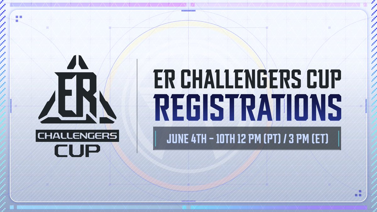 ER: Challengers Cup (ERCC) – REGISTRATION OPEN! 

A brand new tournament kicks off this season for ALL regions!🌍

📝Register now: discord.gg/89HNtBCJ6a
📖Info: playeternalreturn.com/posts/news/2759

Squad up and show what you’ve got!🔥