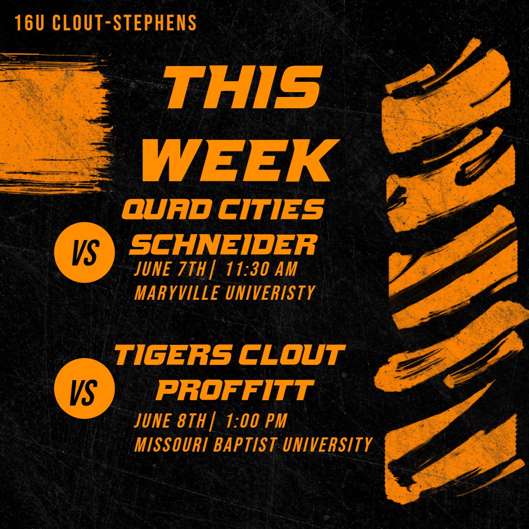 Grant Stephens (@coachstep01) on Twitter photo 16 Clout-Stephens schedule for the weekend! Starters are:
Game 1: Max Williams ( <a href="/mwilliams4bb/">Max Williams</a> )
Game 2: Gavin Kohler ( <a href="/Gkohler878/">Gavin Kohler</a> )
Game 3: Langley Sanders ( <a href="/LangleySanders5/">Langley Sanders</a> )
Game 4: Uriah Reardon ( <a href="/UriahReardon/">Uriah Reardon</a> )
Game 5: Brady McGuire ( <a href="/Brady_McGuire33/">Brady McGuire</a> ) 16 Clout-Stephens schedule for the weekend! Starters are:
Game 1: Max Williams ( <a href="/mwilliams4bb/">Max Williams</a> )
Game 2: Gavin Kohler ( <a href="/Gkohler878/">Gavin Kohler</a> )
Game 3: Langley Sanders ( <a href="/LangleySanders5/">Langley Sanders</a> )
Game 4: Uriah Reardon ( <a href="/UriahReardon/">Uriah Reardon</a> )
Game 5: Brady McGuire ( <a href="/Brady_McGuire33/">Brady McGuire</a> )