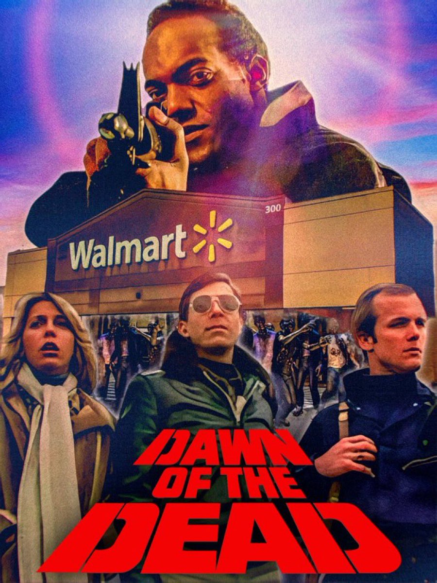 The fact that Walmart purchased the Monroeville Mall, where “Dawn of the Dead” was filmed and set, is sad to me.  That mall absolutely should be preserved as a landmark.