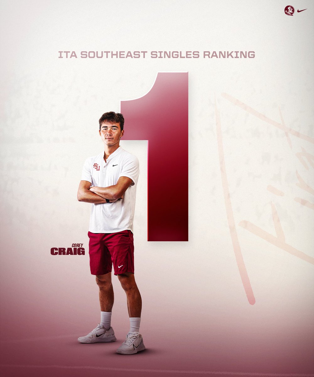 FSUMTennis's tweet image. The π
π’π§ππ₯ ITA Southeast Rankings π₯π’
The No. βοΈ
and No. βPlayers
#OneTrine