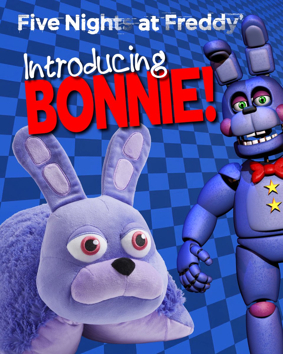 OGPillowPets's tweet image. INTRODUCING BONNIE from Five Nights at Freddy’s is HERE and available NOW! ⚙️🍕 Shop now to be the first to get him 🚨 pillowpets.com/fnaf-bonnie-pl…